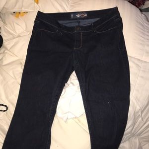 Holister crop dark jeans